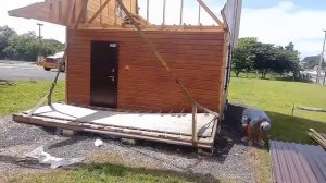 Как поднять дом краном? Перевозка деревянного дома