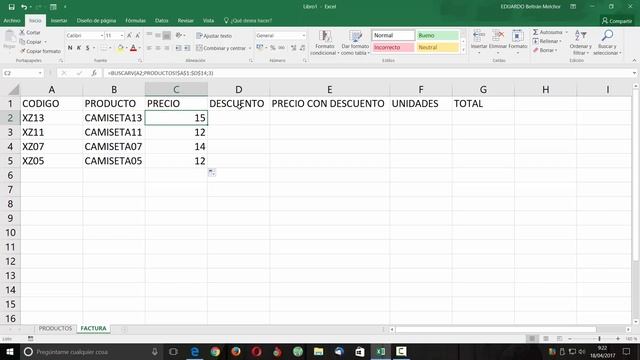 CURSO DE EXCEL 2016 DESDE CERO LECCION 17 FUNCION BUSCARV смотреть онлайн