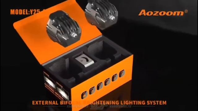Бисветодиодные линзы в противотуманные фары Aozoom Y25-01 5500К смотреть онлайн