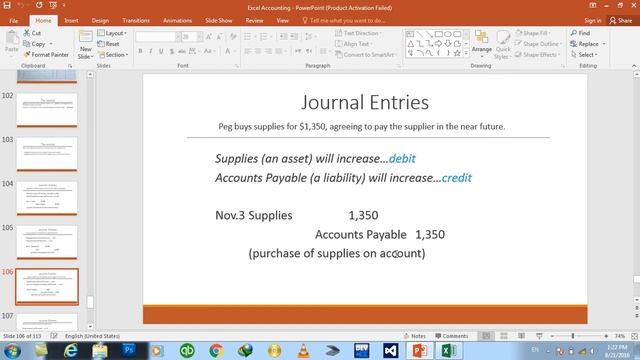 Day#9 Excel Financial Accounting (Practical Working on Journal) смотреть онлайн