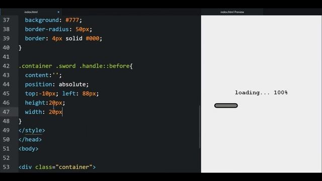 Lightsaber Sword Loading Animation | CSS Loading Animation Tutorial смотреть онлайн