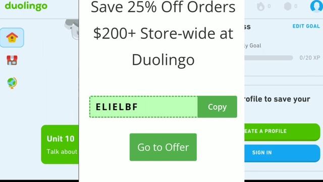 Duolingo Promo Codes 2023 | Verified Promo Code For Duolingo | Working Duolingo Coupon Code