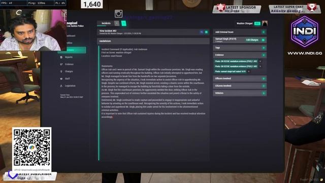 HAVALDAR CHINGARI BANA OFFICER IN NOPIXEL RP 4.0 | #nopixelindia #gta5 #gaming смотреть онлайн