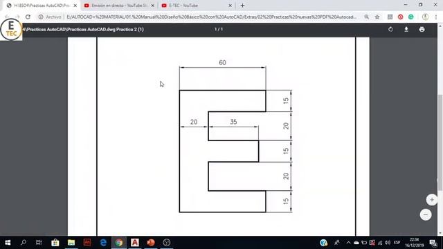 CURSO AUTOCAD 2019 - SESIÓN 02 смотреть онлайн