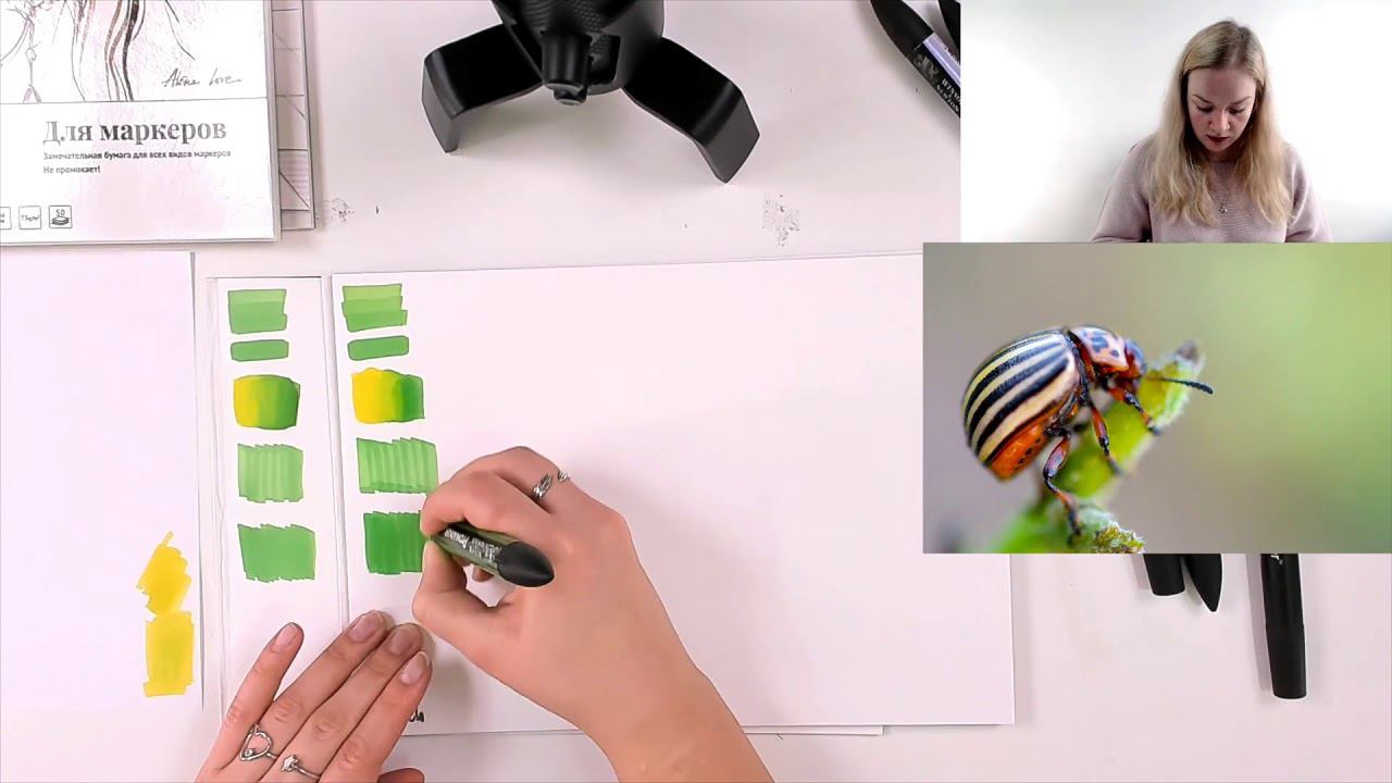 Мастер-класс по скетчингу «Бумага для маркеров» смотреть онлайн