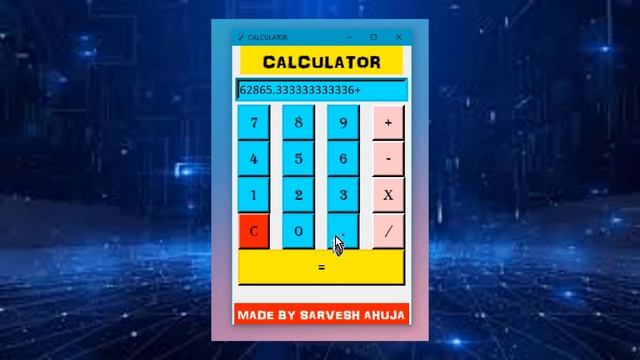 Graphical calculator on python by Sarvesh Ahuja смотреть онлайн