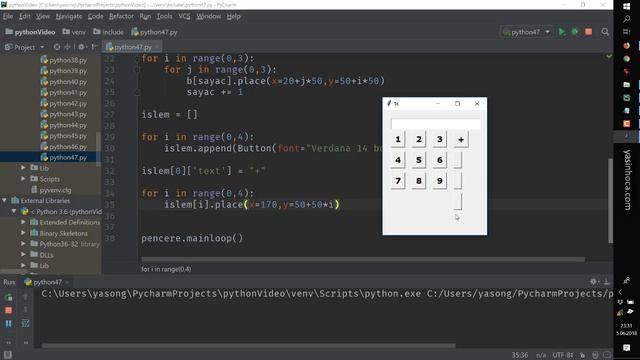 Python - 47 - Hesap Makinası - Calculator смотреть онлайн