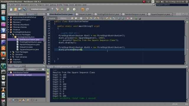 Prog. Project - Distribution of First Digit from a Sequence (Java) смотреть онлайн
