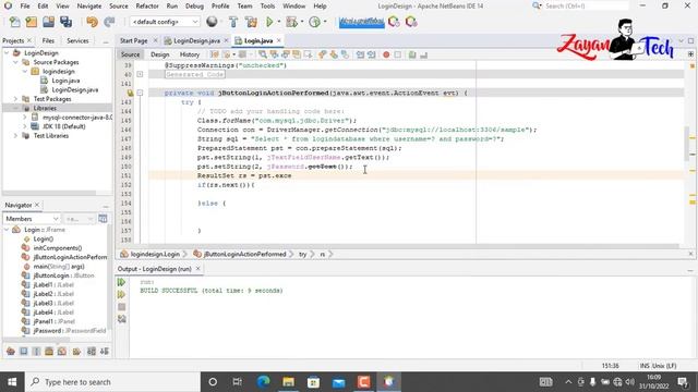 Java Tutorial #11 | Design and Code Login Page in Netbeans Using Java | ZenTechBytes смотреть онлайн