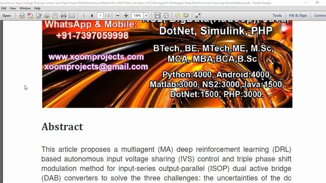 Autonomous Input Voltage Sharing Control and Triple Phase Shift Modulation Method for ISOP DAB Conv смотреть онлайн