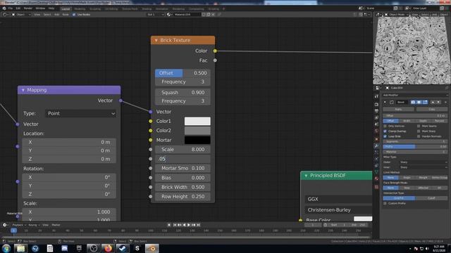 Procedural Nodes (part 22) - Explanation of the Abstract Brick procedural textures in Blender смотреть онлайн
