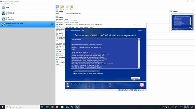 Windows Longhorn Build 4042 - Installation in VirtualBox смотреть онлайн