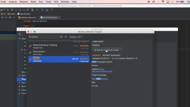 Kotlin tutorial #1 | Hello world app in Android using Kotlin | Getting started with Kotlin (Hindi) смотреть онлайн