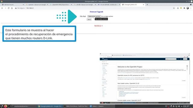 Firmware OpenWRT, D-link, restauración de emergencia. смотреть онлайн