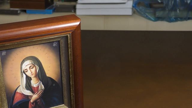 Икона Богородица «Умиление» Серафимо - Дивеевская 14/16/3 см смотреть онлайн