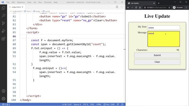 JavaScript Tips & Tricks #1: Live Update Using JavaScript смотреть онлайн