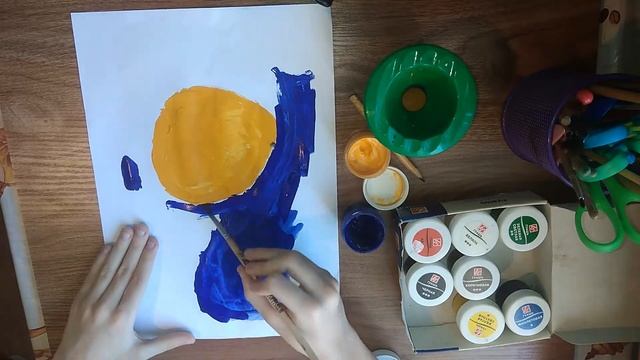 Звёздное небо рисуем гуашью / Рисуем вместе / Children Create смотреть онлайн