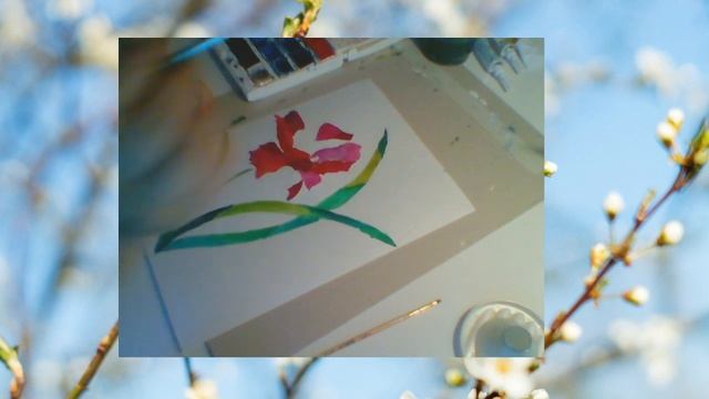 Рисуем дома. Акварельная мозаика. смотреть онлайн