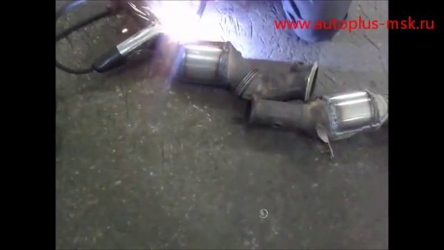 Ремонт и замена катализаторов BMW 535 e60 на пламегаситель смотреть онлайн