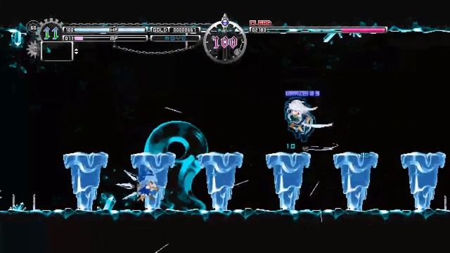 Touhou Luna Nights - Cirno Boss (No Dmg/Time Stop/Snail Time/Spell Cards/Upgrades) смотреть онлайн
