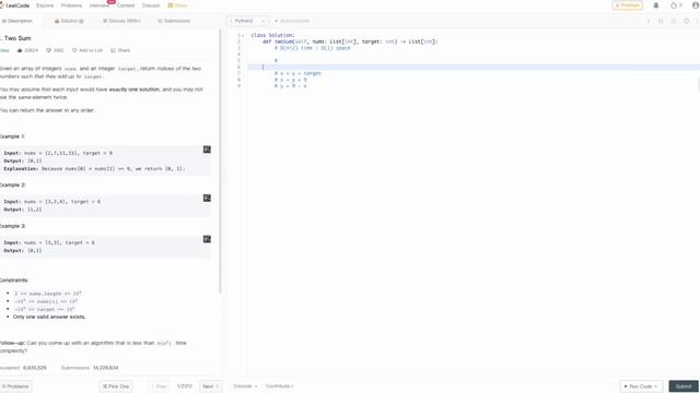 Two Sum | Array - Python | Leetcode Patterns | Day 1 смотреть онлайн