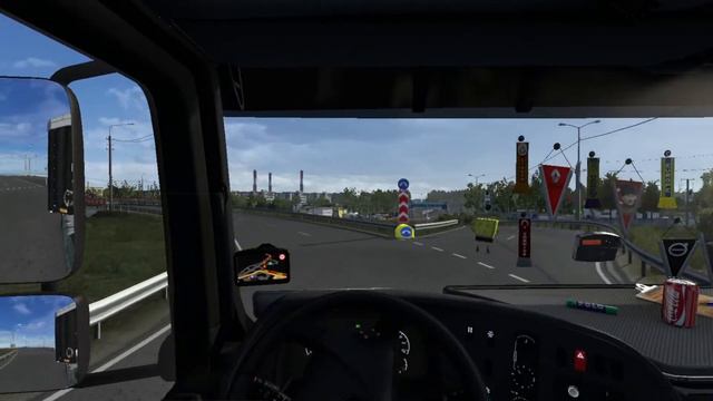 Перед сном по кататушки. Катаем в Euro Truck Simulator сборка № 1. Сборка русских карт. смотреть онлайн