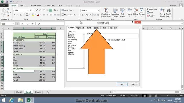 4-11: Apply or Draw Borders around Excel cells смотреть онлайн