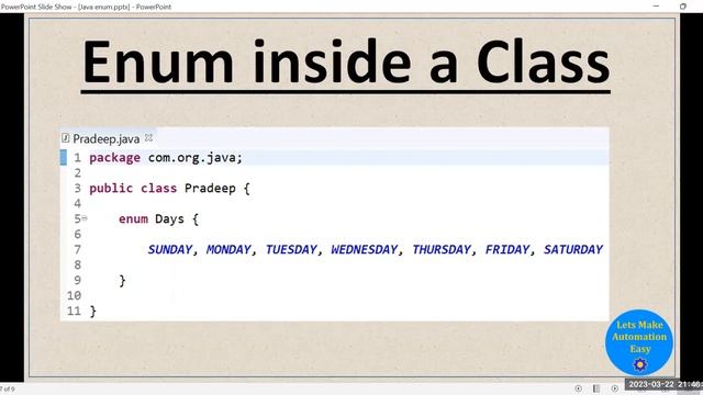 The Java Enum | Enumeration Data Type in Java Pradeep Nailwal смотреть онлайн