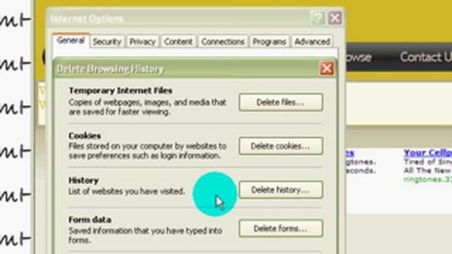 Internet Explorer 7 clear cookies Vista Windows XP смотреть онлайн