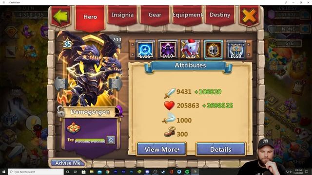 Hell Dungeon Solo Heroes | Castle Clash смотреть онлайн
