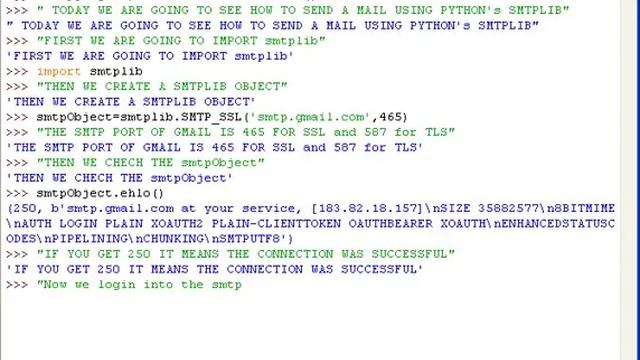How to send an email in python смотреть онлайн