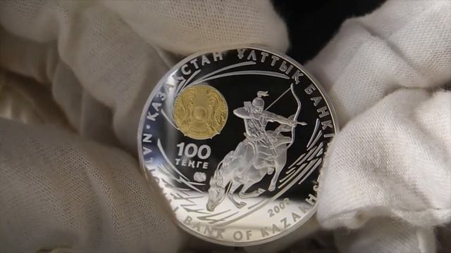 Серебряная монета Казахстана "Чингиз Хан. 1162- 1227" 2008 года смотреть онлайн