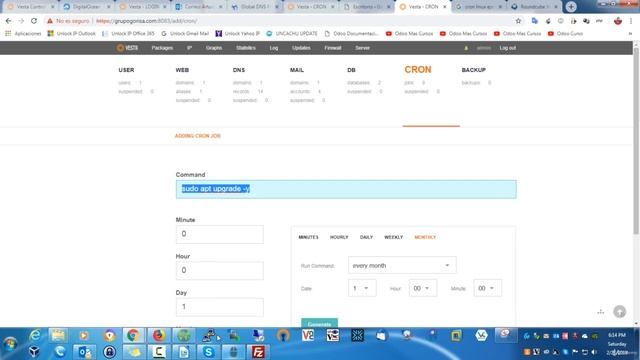 Qué son los cron y su lógica de uso en Vestacp смотреть онлайн