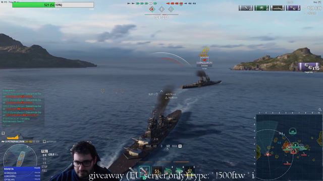 World of warships - Petropavlovsk Usual cruiser stuff... смотреть онлайн
