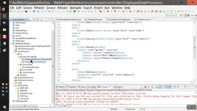 Web Project: Using Servlets and JSP to insert data into the table With MVC2 archituecure смотреть онлайн