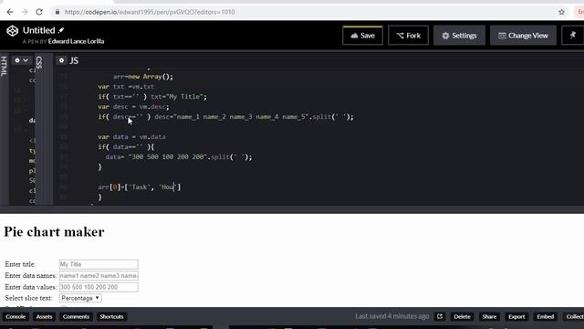 google Pie chart maker vuejs смотреть онлайн