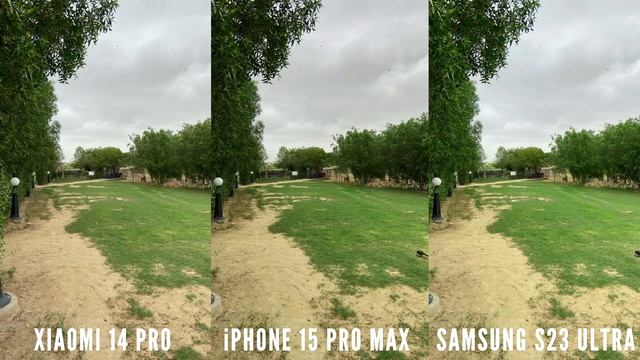 Xiaomi 14 Pro VS IPhone 15 Pro Max VS Samsung Galaxy S23 Ultra Camera Comparison