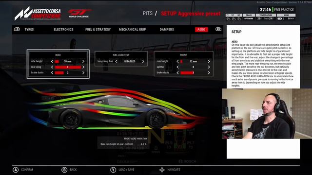 Assetto Corsa Competizione - McLaren 720s Setup Process @ Kyalami 1.39.090