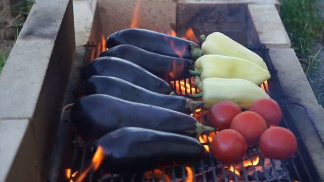 как приготовить ЛЮЛЯ КЕБАБ на МАНГАЛЕ / ШАШЛЫК + АДЖАПСАНДАЛ. смотреть онлайн