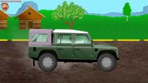 Внедорожник. SUV. Мультик про Машинки. Собираем Пазл. Для малышей