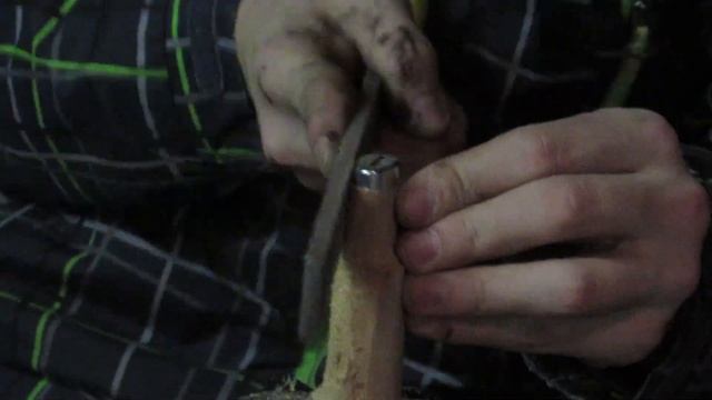 ручка для кухонного ножа из ЧЕРЕНКА ОТ ЛОПАТЫ! смотреть онлайн