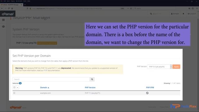 How to change the PHP version on your domain using cPanel with NodePlex смотреть онлайн