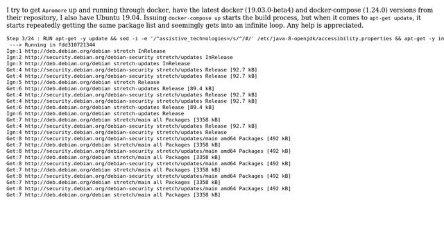 apt-get update in docker gets in infinite loop getting the same package list (2 Solutions!!) смотреть онлайн