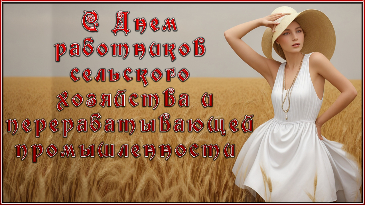 С Днем Работников Сельского Хозяйства и перерабатывающей промышленности. Очень Красивое Поздравление смотреть онлайн