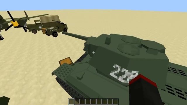Minecraft: WORLD WAR II, FLANS MOD! (TANKS, PLANES, CARS) - Mod Showcase! смотреть онлайн