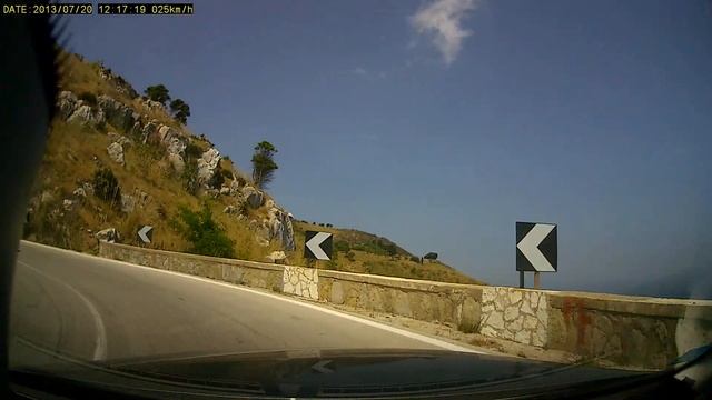 Serpentine road to Erice (Sicily, Italy) смотреть онлайн