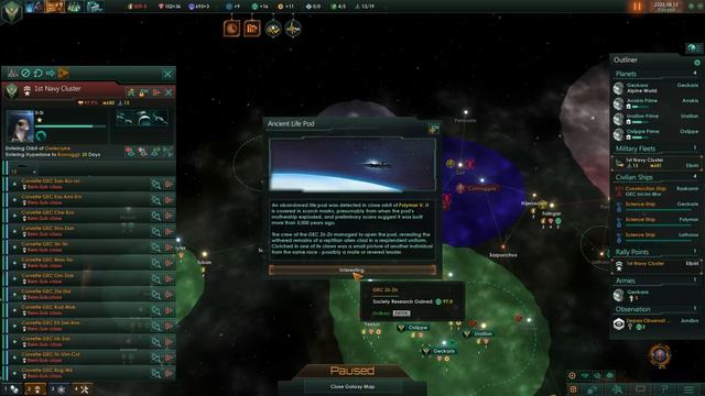 Stellaris #05 Geckos with Leviathans and Heinlein Patch - Let's Play смотреть онлайн