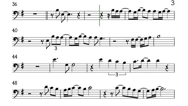 Feelings Cello or Trombone Sheet Music Backing Track Play Along Partitura смотреть онлайн