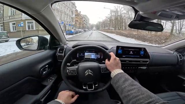 2022 Citroën C5 Aircross [ Shine 1.5l diesel 130hp ] | POV Test Drive in winter time смотреть онлайн