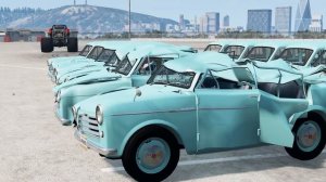 Монстр Трак против Тачек – BeamNG.Drive